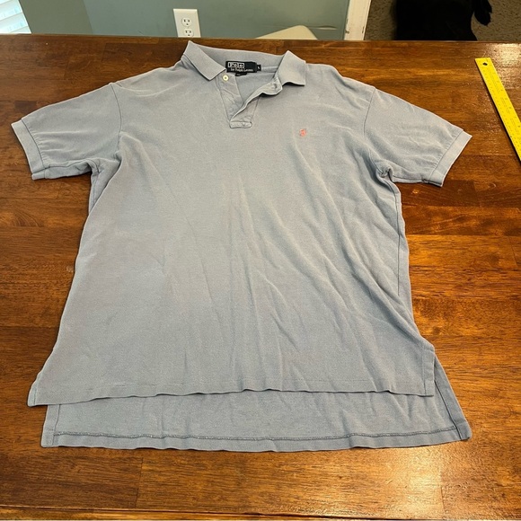 Polo Ralph Lauren Men's Light Blue Polo Shirt size large 100% cotton - Picture 1 of 10